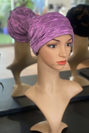 Purple Shimmery Mermaid Cap