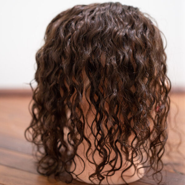 Curly Human Hair Topper 18 The Australian Wig Company